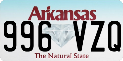 AR license plate 996VZQ