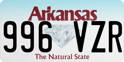 AR license plate 996VZR