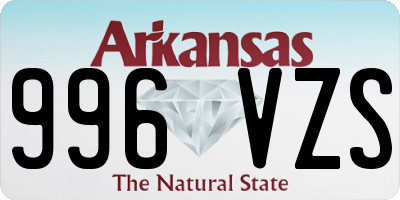 AR license plate 996VZS