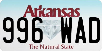AR license plate 996WAD