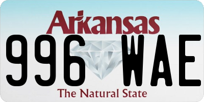 AR license plate 996WAE