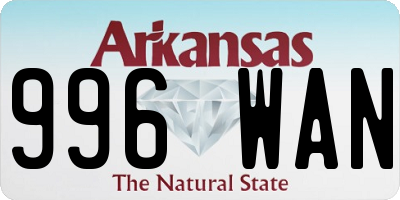 AR license plate 996WAN