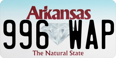 AR license plate 996WAP