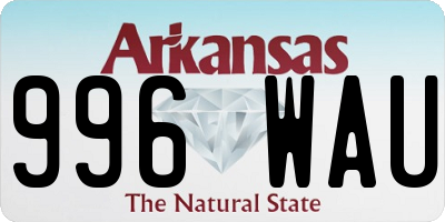 AR license plate 996WAU