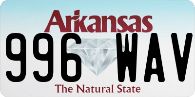 AR license plate 996WAV