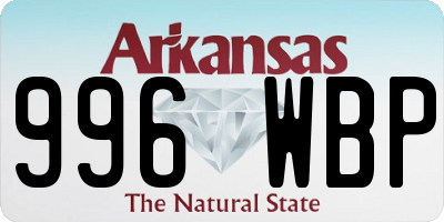 AR license plate 996WBP
