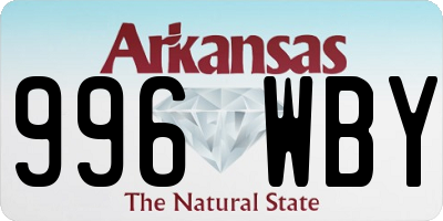 AR license plate 996WBY