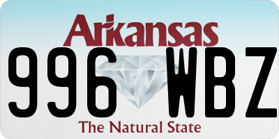 AR license plate 996WBZ