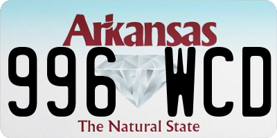 AR license plate 996WCD