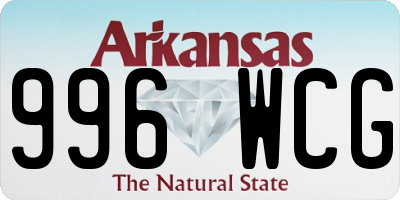 AR license plate 996WCG