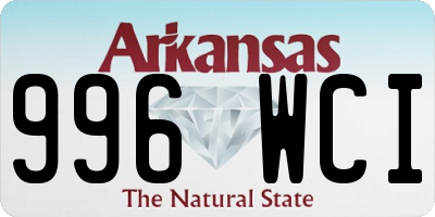 AR license plate 996WCI