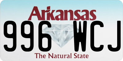 AR license plate 996WCJ