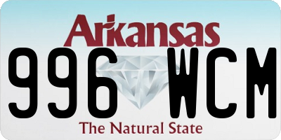 AR license plate 996WCM
