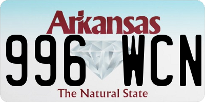 AR license plate 996WCN