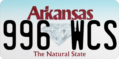 AR license plate 996WCS