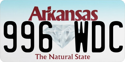 AR license plate 996WDC