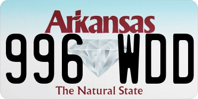 AR license plate 996WDD