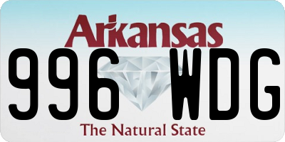 AR license plate 996WDG