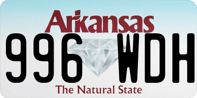 AR license plate 996WDH