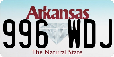 AR license plate 996WDJ