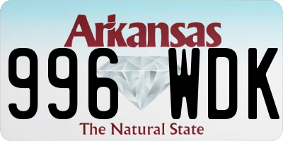 AR license plate 996WDK