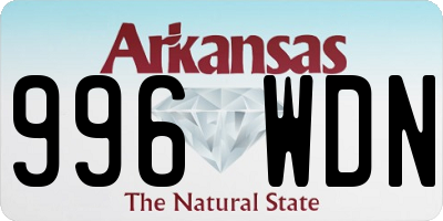 AR license plate 996WDN