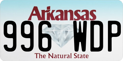 AR license plate 996WDP