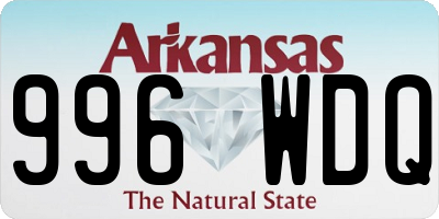 AR license plate 996WDQ