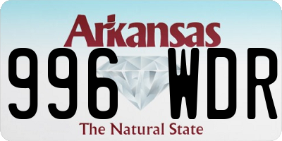 AR license plate 996WDR