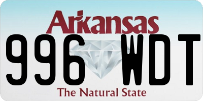 AR license plate 996WDT