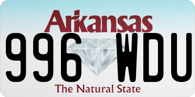 AR license plate 996WDU