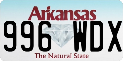 AR license plate 996WDX