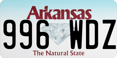 AR license plate 996WDZ