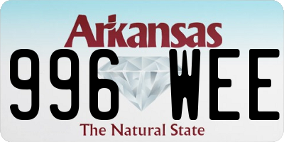 AR license plate 996WEE
