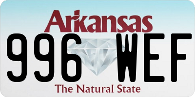 AR license plate 996WEF