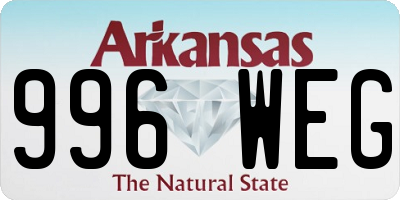 AR license plate 996WEG