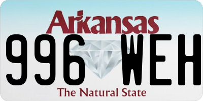 AR license plate 996WEH