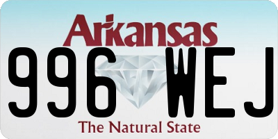 AR license plate 996WEJ