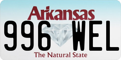 AR license plate 996WEL