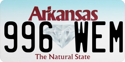 AR license plate 996WEM