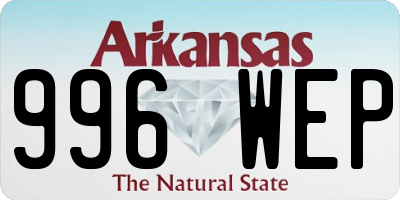 AR license plate 996WEP