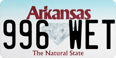 AR license plate 996WET
