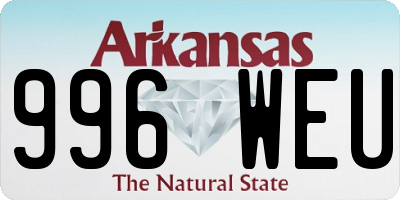 AR license plate 996WEU