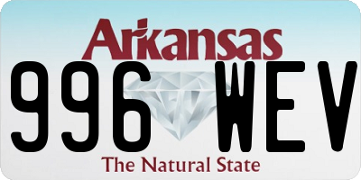 AR license plate 996WEV