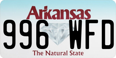 AR license plate 996WFD