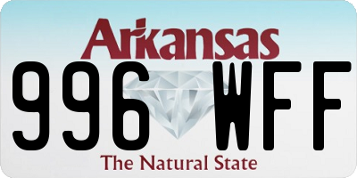 AR license plate 996WFF