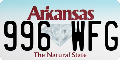 AR license plate 996WFG