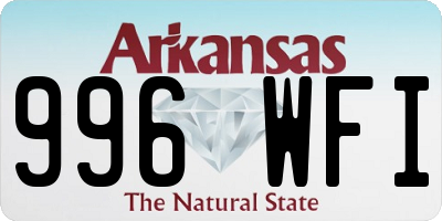 AR license plate 996WFI