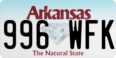 AR license plate 996WFK