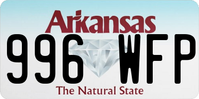 AR license plate 996WFP